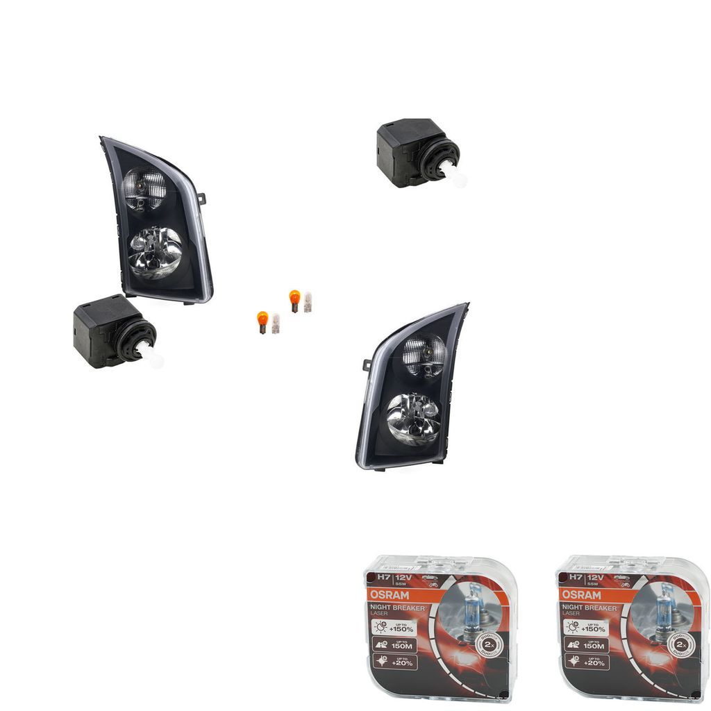 Johns, Scheinwerfer + Osram Night Breaker Laser passend für VW Crafter 2E ab - Set L R 8292001 1K6941295 0008292001 09185792 13142042 6207086 6207109