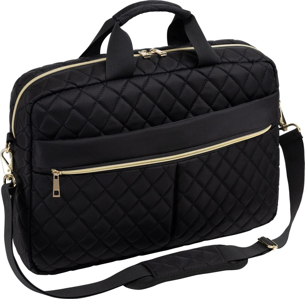 INF MacBook Pro 15.6 Zoll Laptoptasche: Stilvolle Computertasche für Damen Schwarz