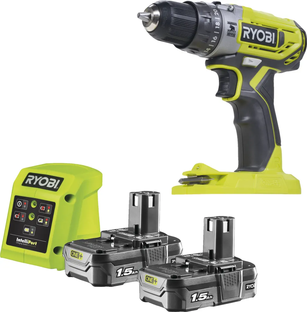 Offerta Ryobi R18PD2-215G 18V: Trapano Percussione e 2 Batterie