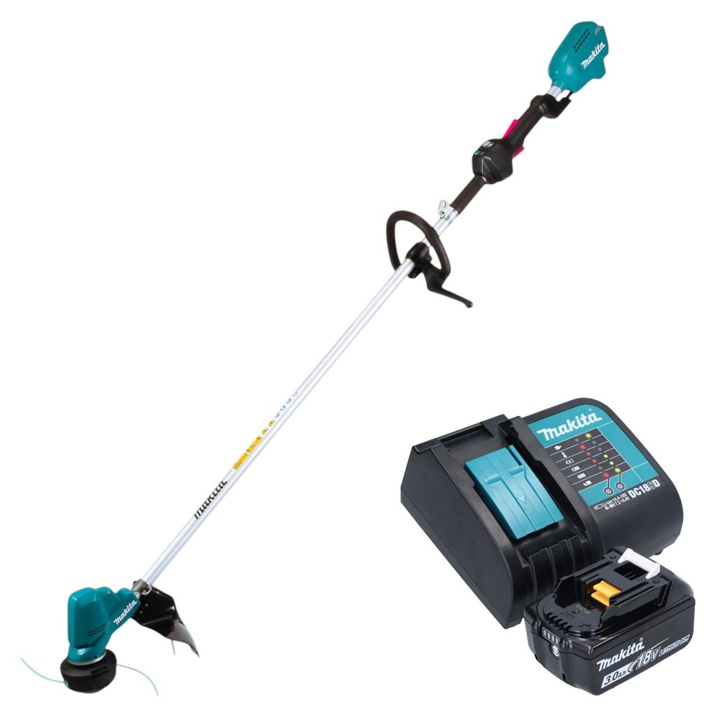Makita DUR 190 LSFX9 Akku Rasentrimmer 18 V 300 mm Brushless + 1x Akku 3,0 Ah + Ladegerät