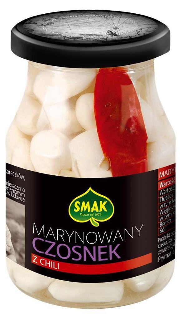 Marynowany czosnek z chili 190g Smak Zdjęcie produktu 