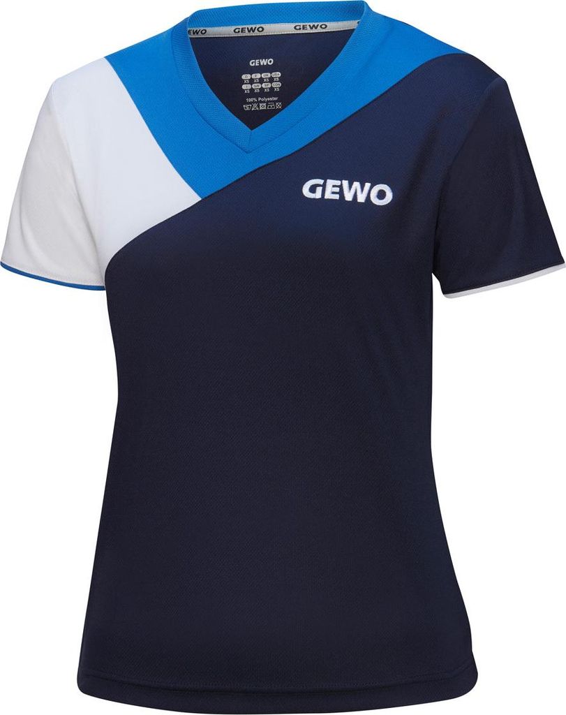 GEWO Lady Shirt Toledo navy/royal XXL