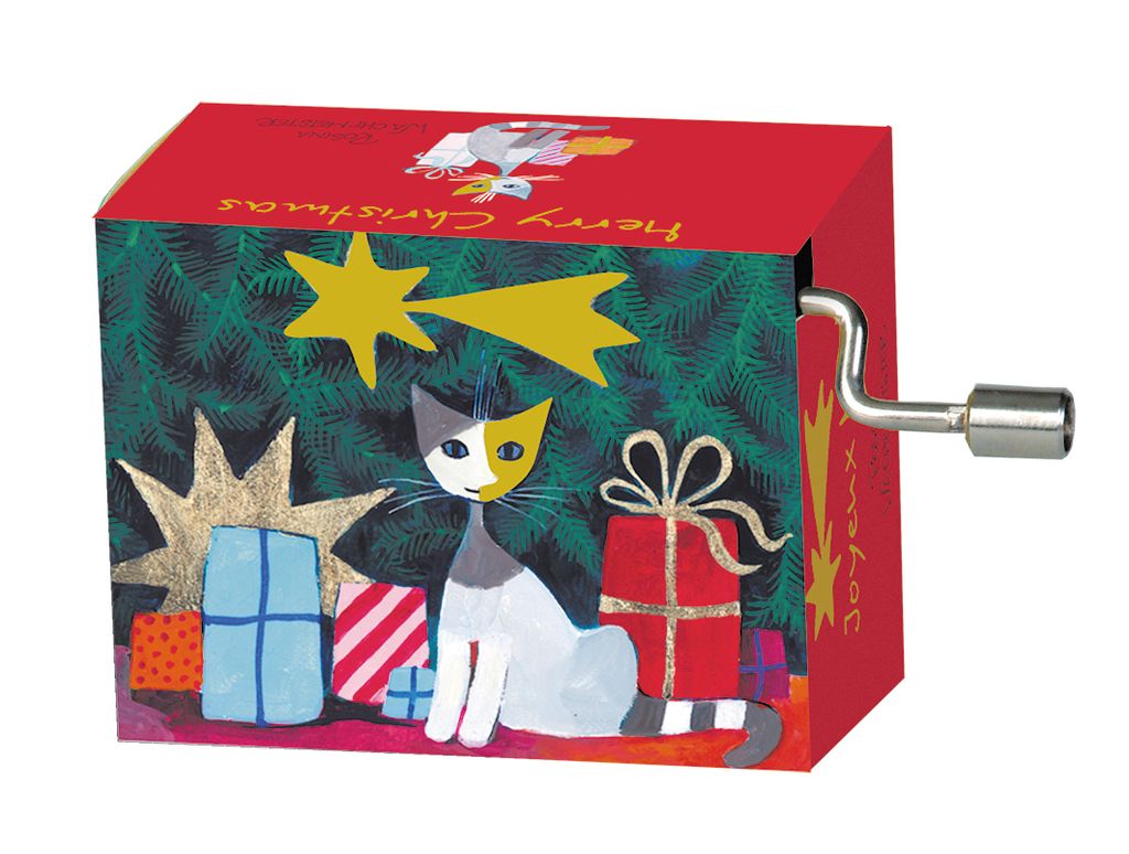 Christmas Cats Spieluhr Rosina Wachtmeister Jingle Bells Mini Drehorgel Weihnach