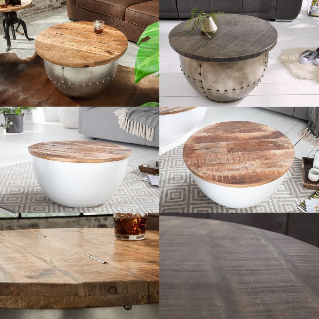 cagü: Industriedesign Couchtisch [PULIM] Natur aus Produktbild 8
