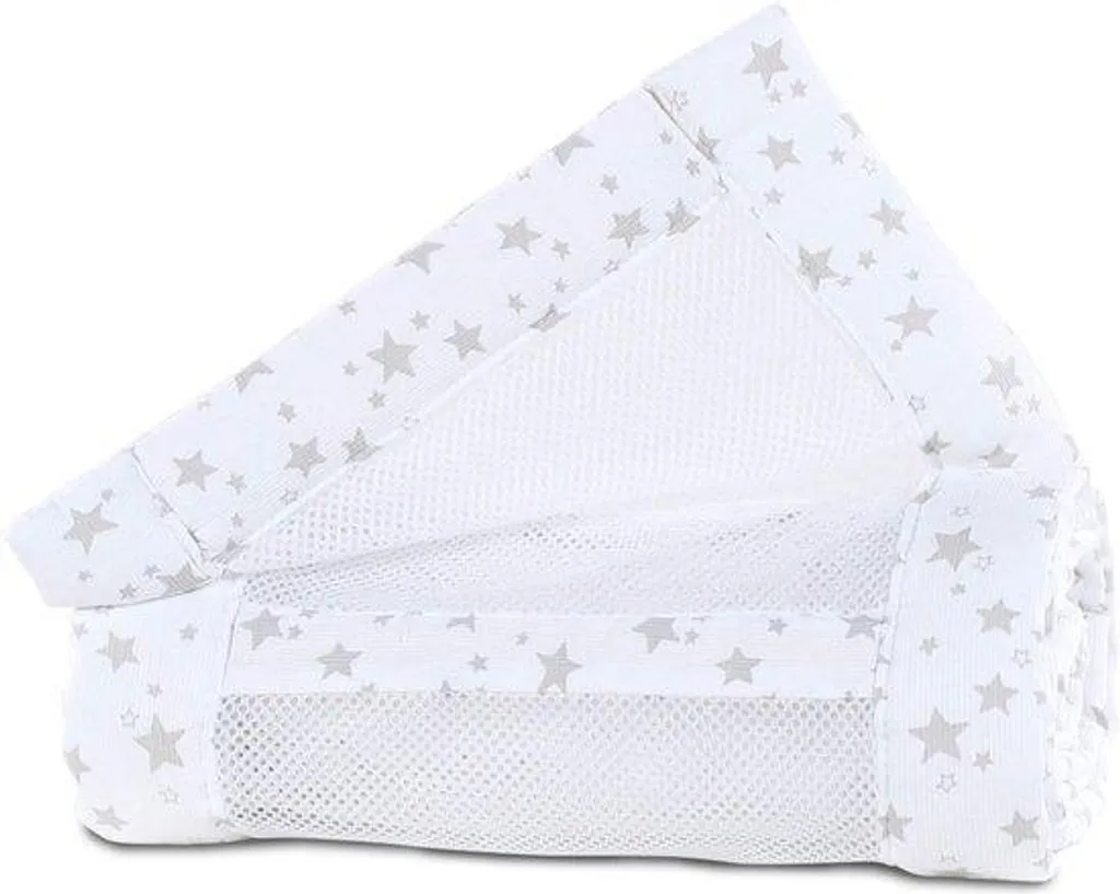 Protection pour lit bébé respirante en coton blanc de 180x30 cm