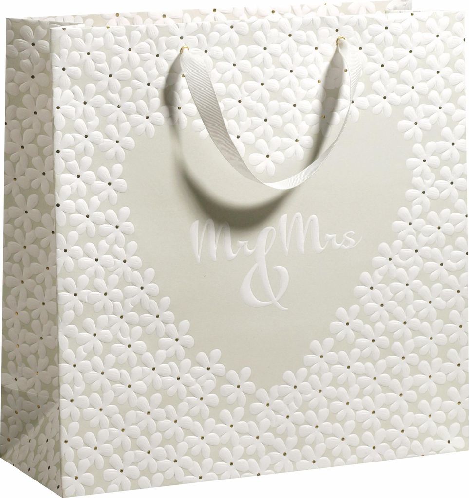 Geschenktüte "Mr & Mrs" | B33 x T12 x H33cm