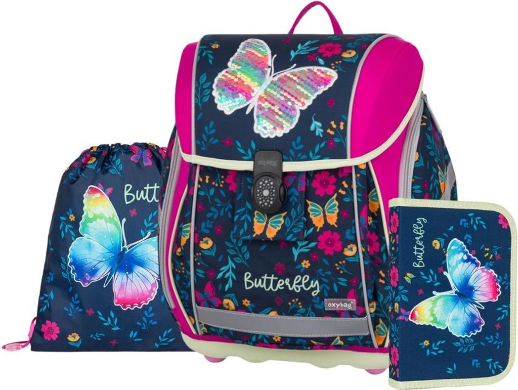 Oxybag Školní set 3 ks PREMIUM LIGHT - Motýl 2 Obrázek produktu 