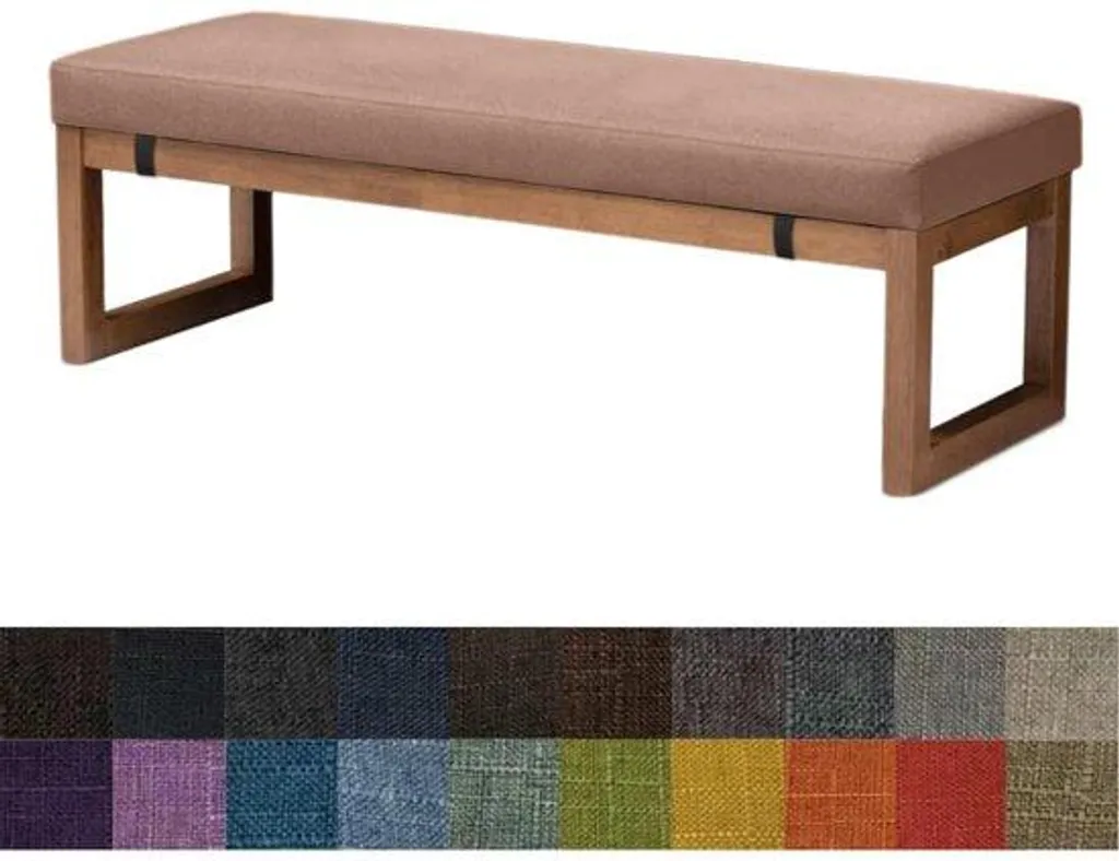 Coussin d'assise pour banc marron 100x30 : fini le mal de dos en cuisine
