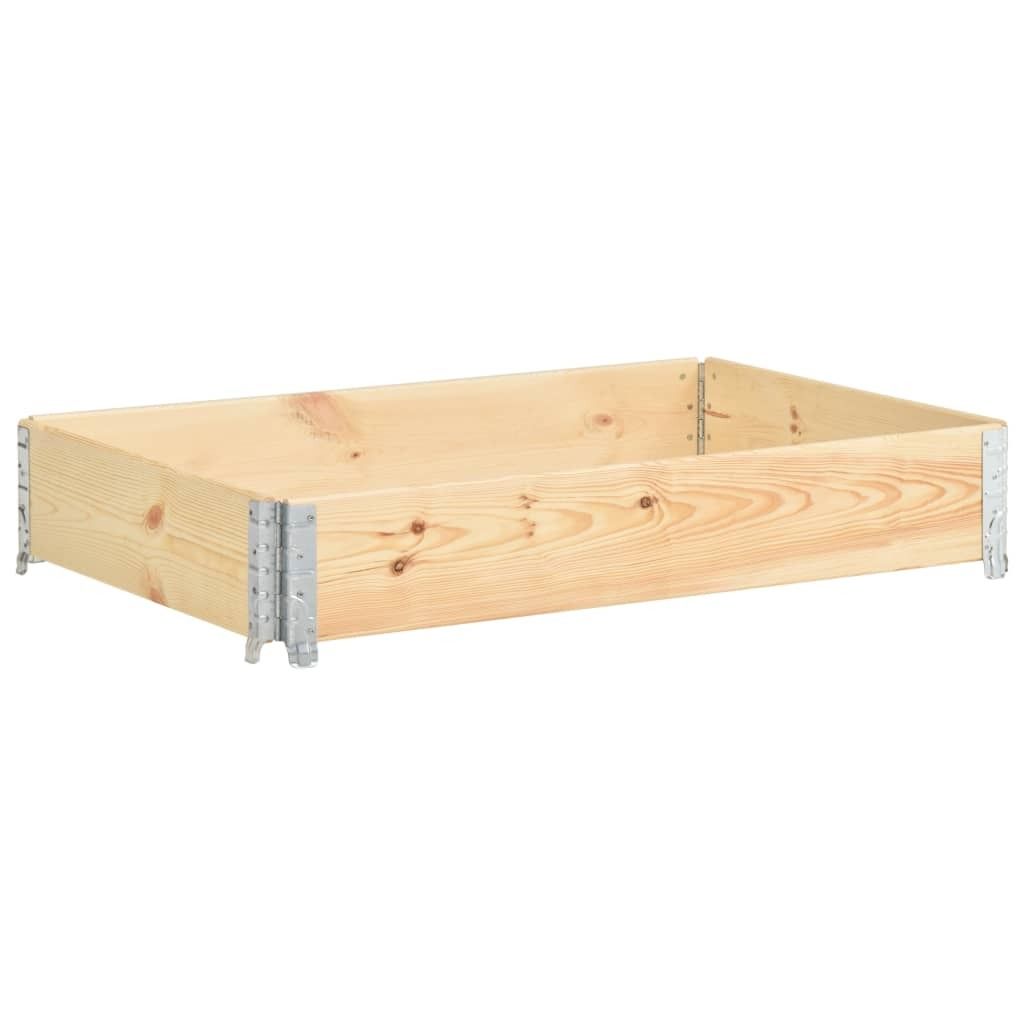 vidaXL Paletten-Aufsatzrahmen 80×120 cm Kiefern-Massivholz Produktbild 