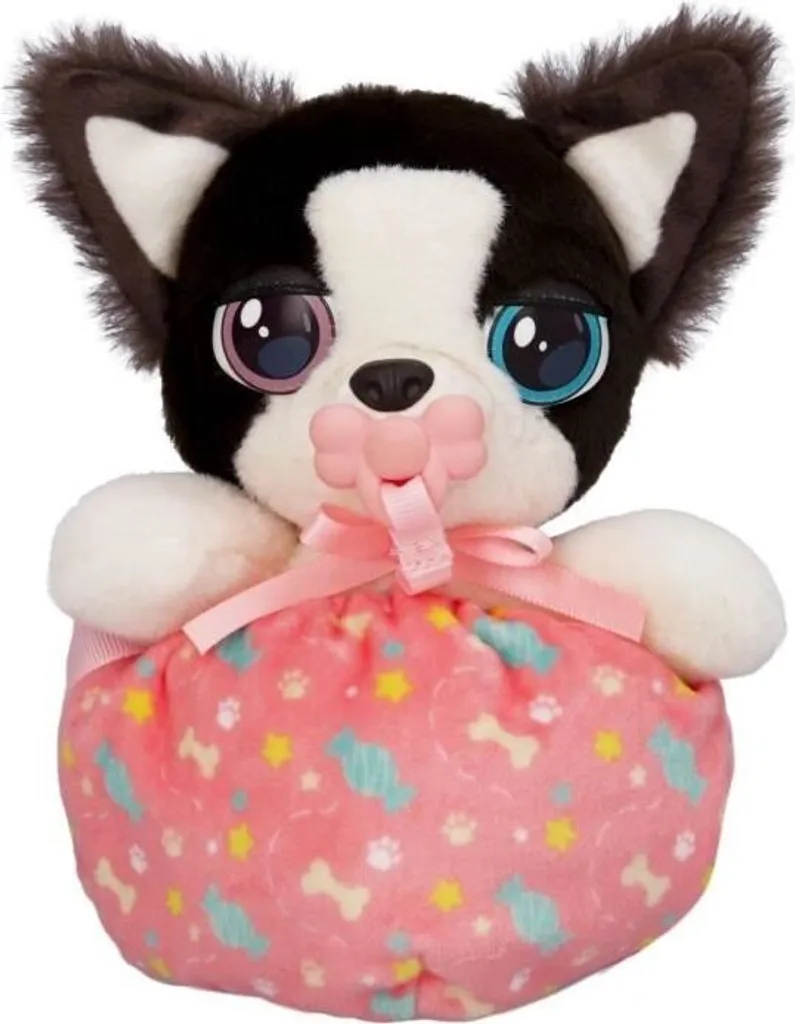 Peluche interactive Baby Paws Mini chien Border Collie yeux mobiles