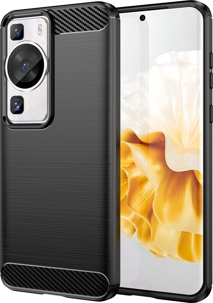 Huawei P60 / P60 Pro Hülle, Carbon-Faser TPU Silikon Produktbild 