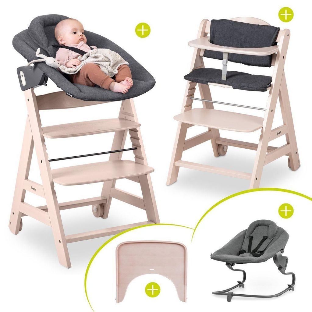 Hauck Beta Plus Whitewashed 5-tlg. Newborn Set