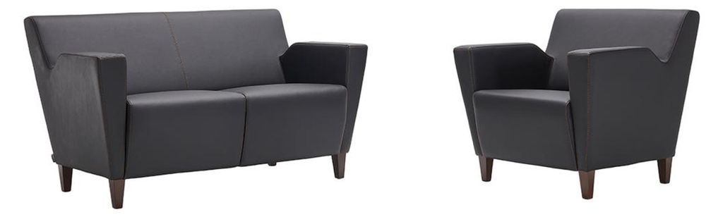 Design Sofa 2 Sitzer Sessel Couch Polster Luxus Modern Leder Couchen Sofas