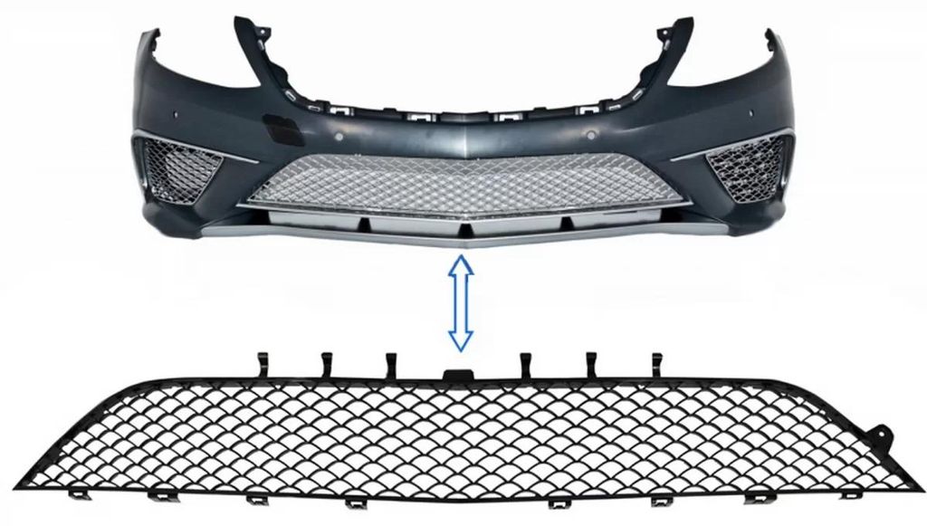 Griglia anteriore centrale inferiore per Mercedes Classe S Immagine del prodotto 