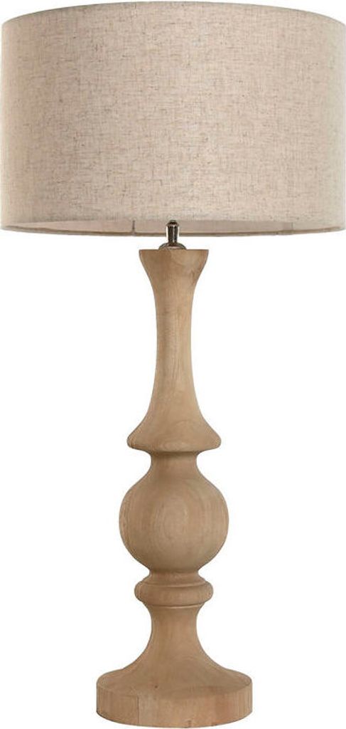 Tischlampe Home ESPRIT natürlich Mango-Holz 50 W 220 V 40 x 40 x 78 cm