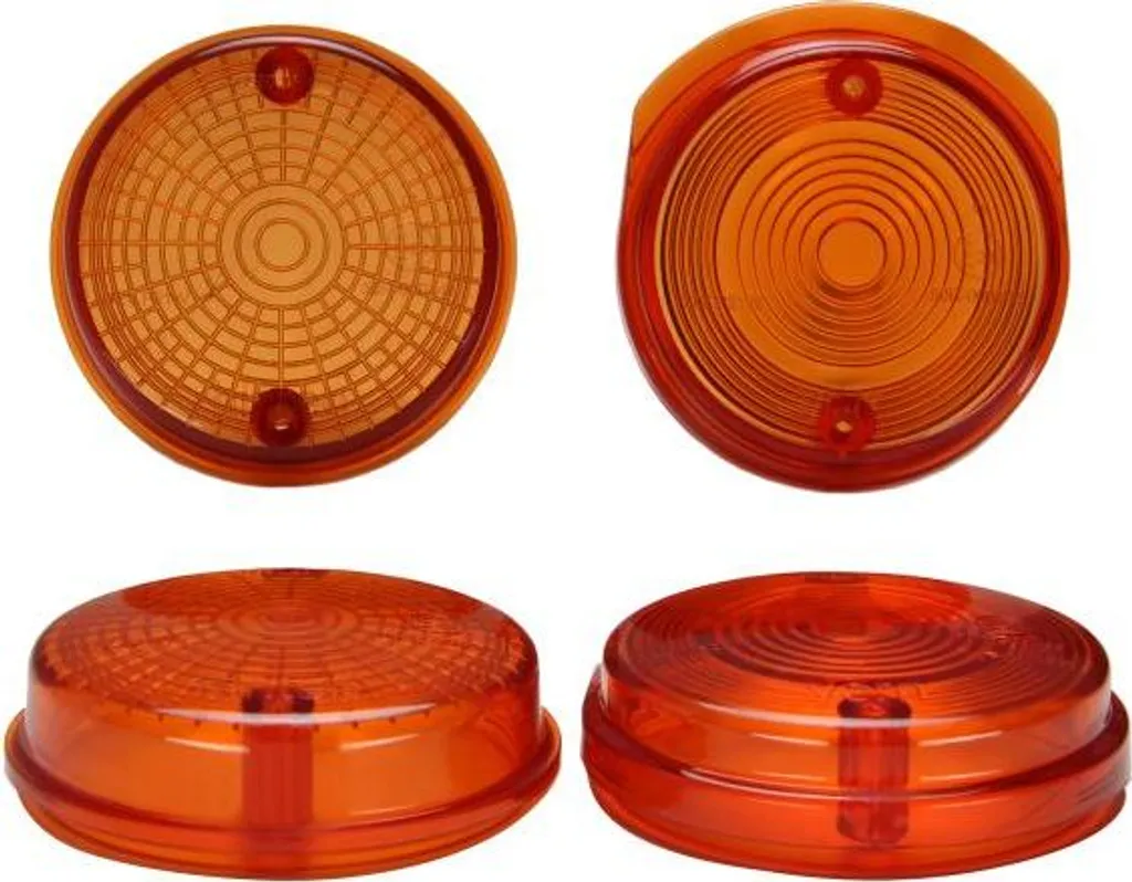 Set Vetri Frecce 80mm Arancioni Simson S50 S51 MZ ETZ - Ricambi Epoca