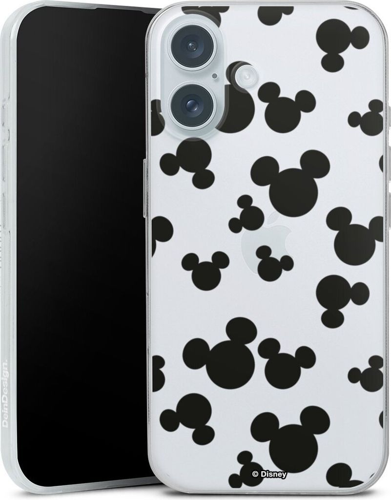 DeinDesign Slim Hülle für Apple iPhone 16 Plus Silikon Case Ultra Dünn Handyhülle Disney Mickey Mouse Muster