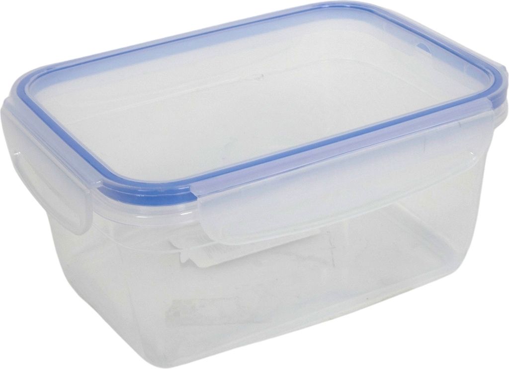 Aufbewahrungsbox - 18 x 13,5 cm - Transparent - Kunststoff - stapelbar - mit Deckel