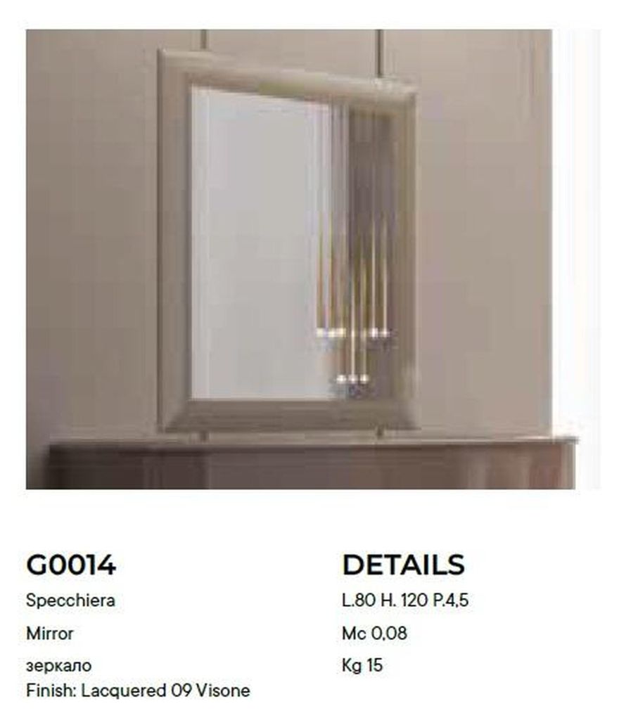 Schlafzimmerspiegel Badspiegel Spiegel80*4.5cm Hängespiegel Glas Wandspiegel Neu