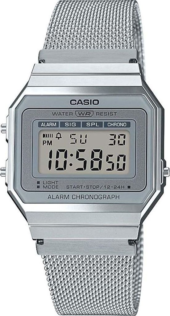 Herrenuhr Casio A700WEM-7AEF Silber Produktbild 