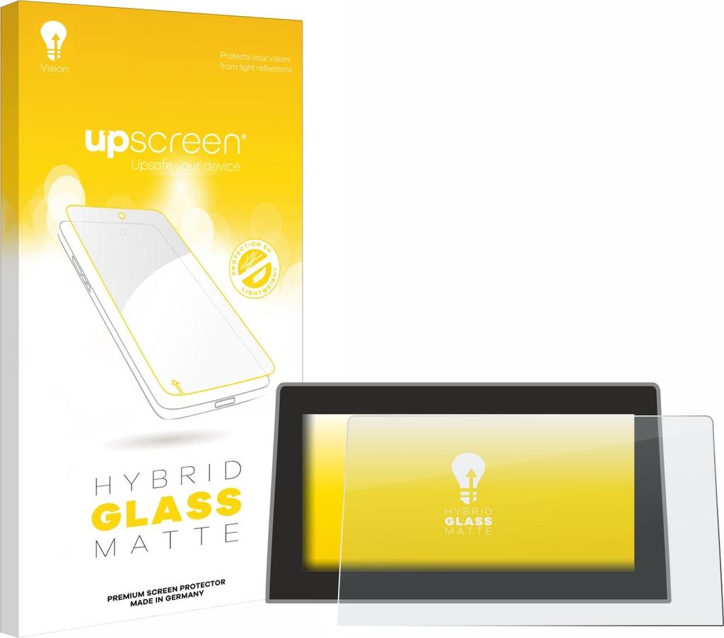 upscreen Entspiegelungs Schutzglas für Jeep Compass BJ 2021-2024 (Uconnect 10.1") Schutzfolie Panzer Folie Glas Display Schutz matt