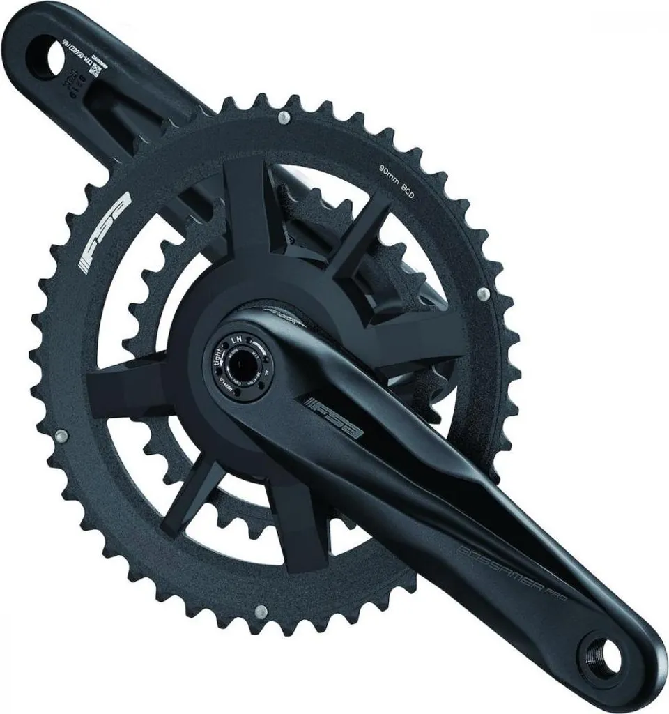 Pédalier rigide FSA Gossamer Pro MegaExo AGX+ léger 172,5 mm en noir