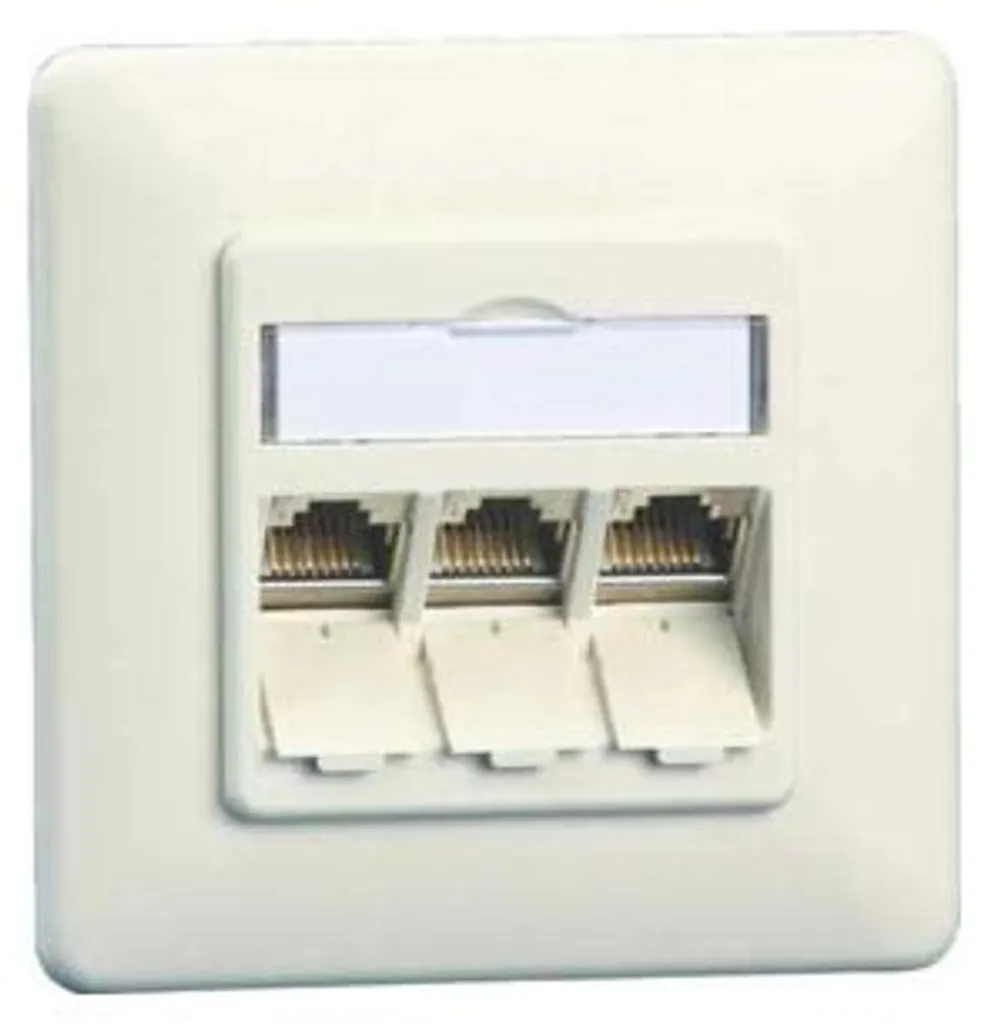 Module RJ45 Cat 6A METZ CONNECT 130B11D31002-E blindé coloris Blanc