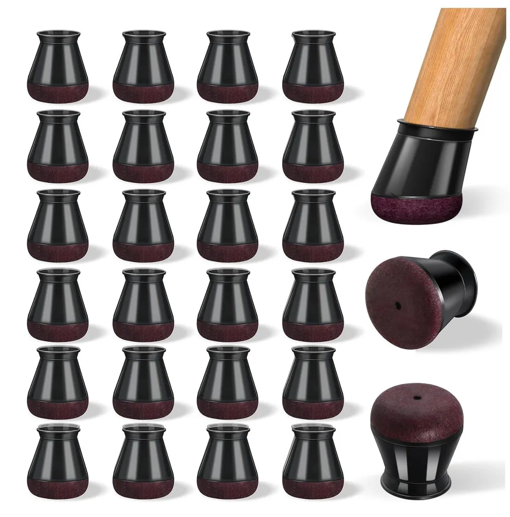 Embout Pied de Chaise Anti-Bruit et Rayures Silicone pour Parquet 32u