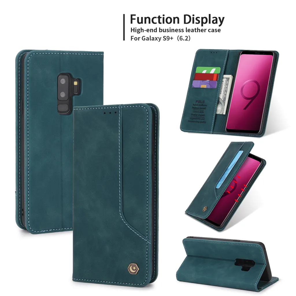 Cover Samsung S9 Plus Blu Retrò - Analisi Design Portafoglio