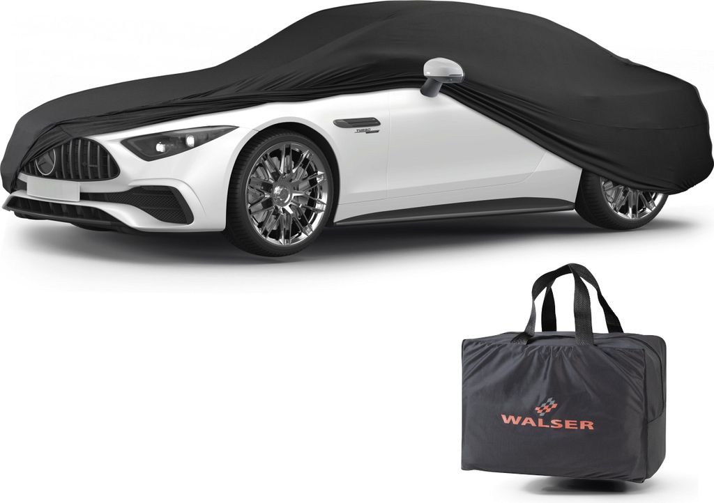 WALSER Abdeckung Auto Indoor Stretch, Autoabdeckung Winter, staubdichte Autogarage Abdeckung, Autoplane Winter, Autogarage Abdeckung Winter, Abdeck...