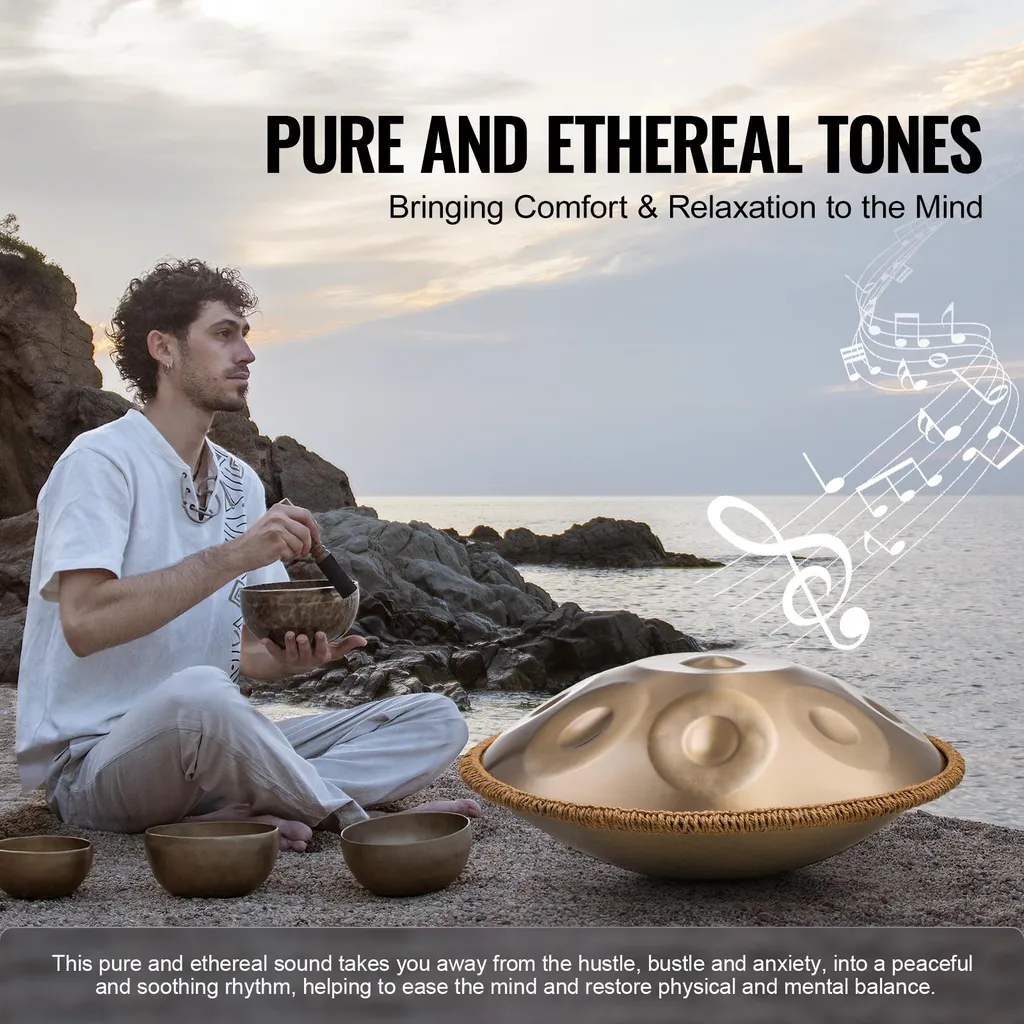 Tambour Handpan 12 Notes Son Éthéré - Instrument pour Débutants - 3