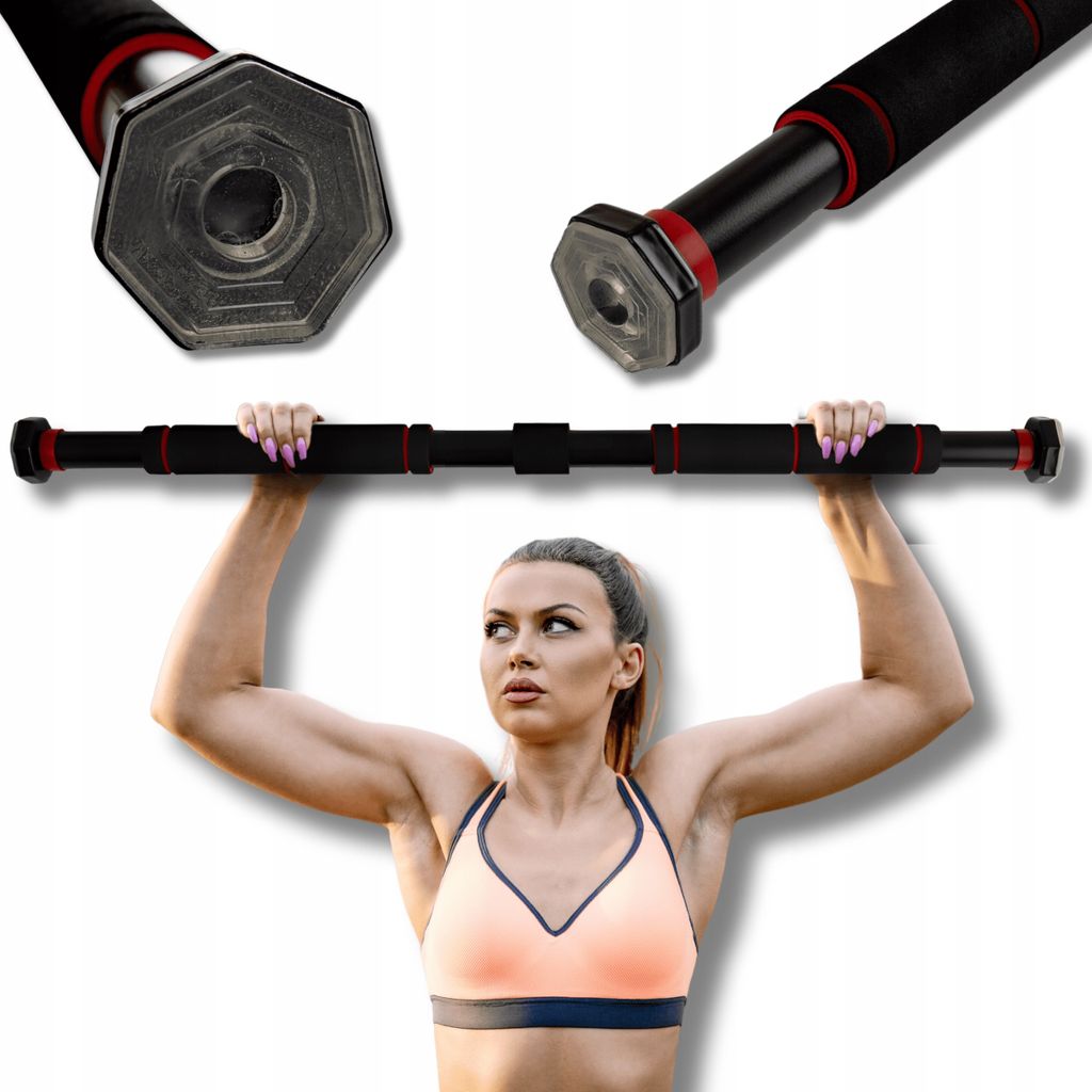OMNA | Verstellbare Klimmzugstange 60-100 cm - Schwarz - Produktbild 