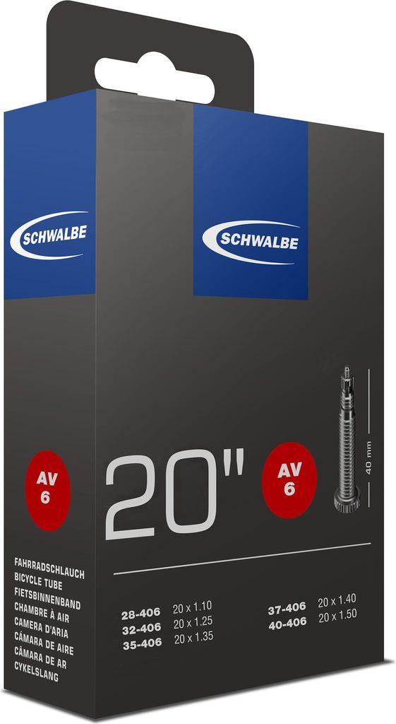 Schwalbe Tube 40 mm Duša na bicykel Black Galuskový Ventil Obrázok produktu 