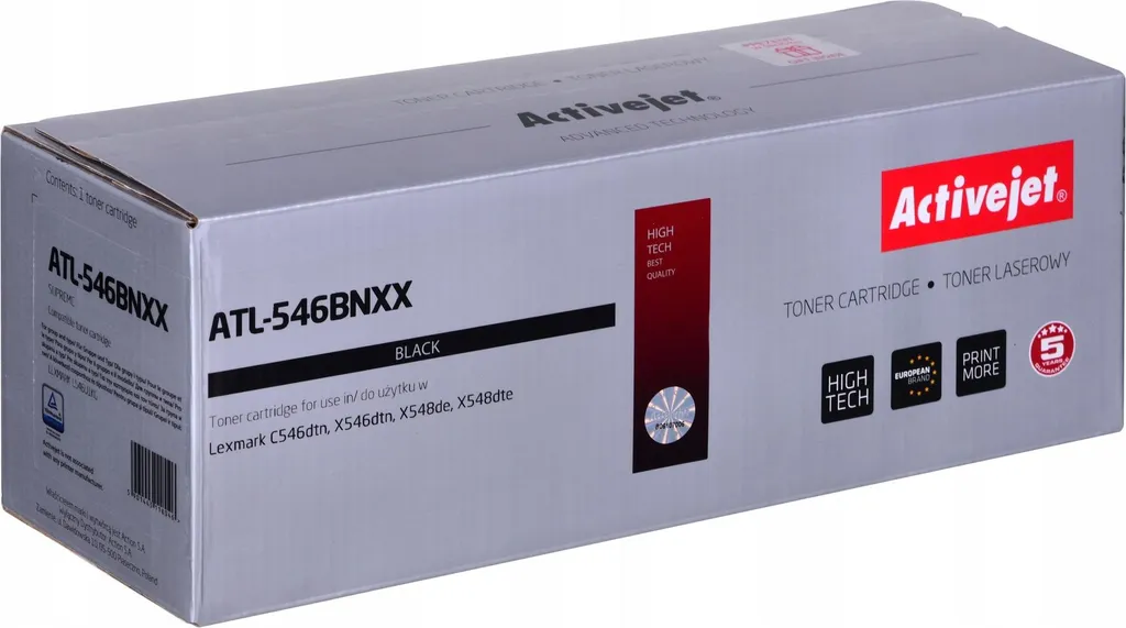 Stampa Infinitamente con Activejet ATL-546BNXX per Lexmark - 8K Neri