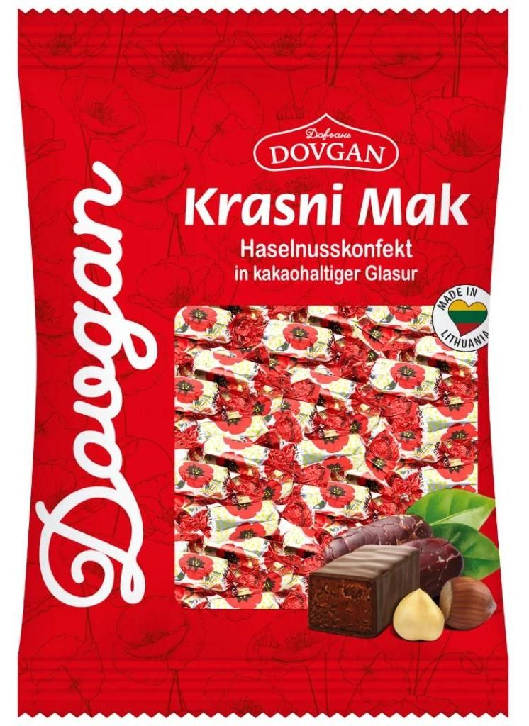 DOVGAN Krasni Mak Haselnuss-Mandel-Konfekt 205g Produktbild 
