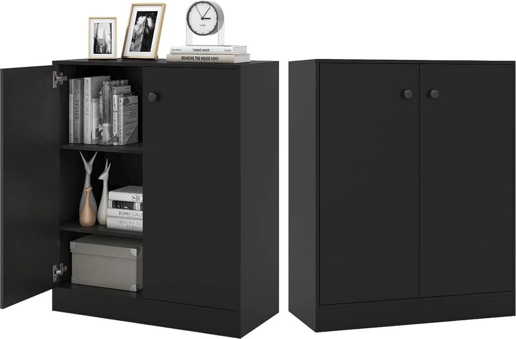 Credenza KOMFOTTEU a 2 ante, credenza buffet con protezione Immagine del prodotto 
