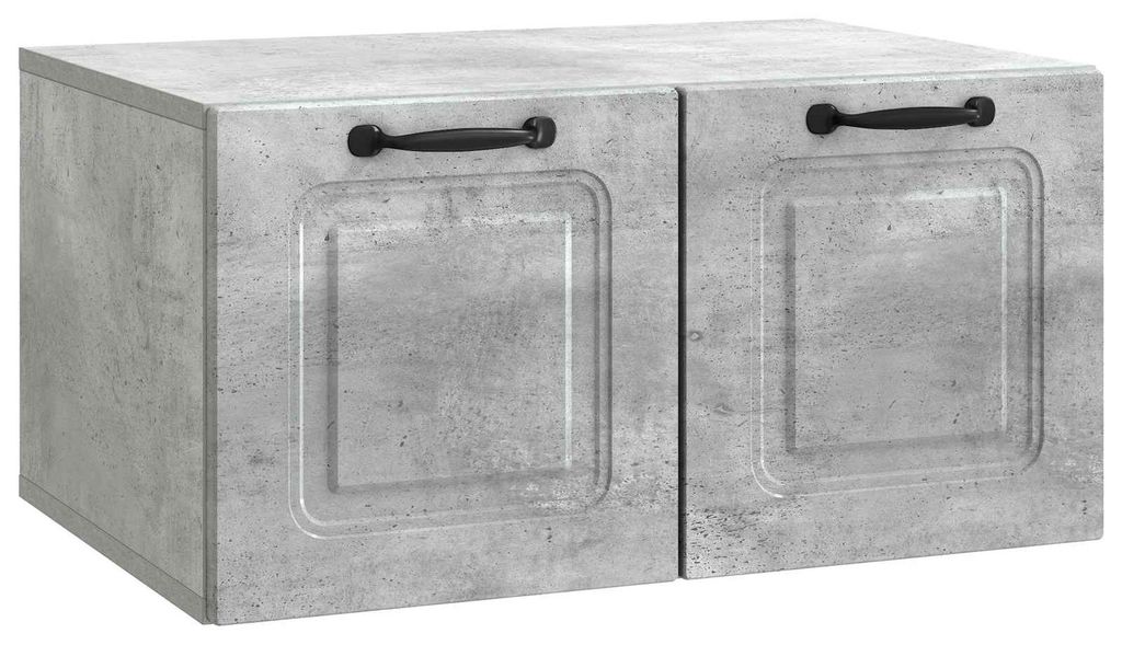 vidaXL Wandmontierter TV-Schrank Betongrau 59,5 x 41 x 30 cm
