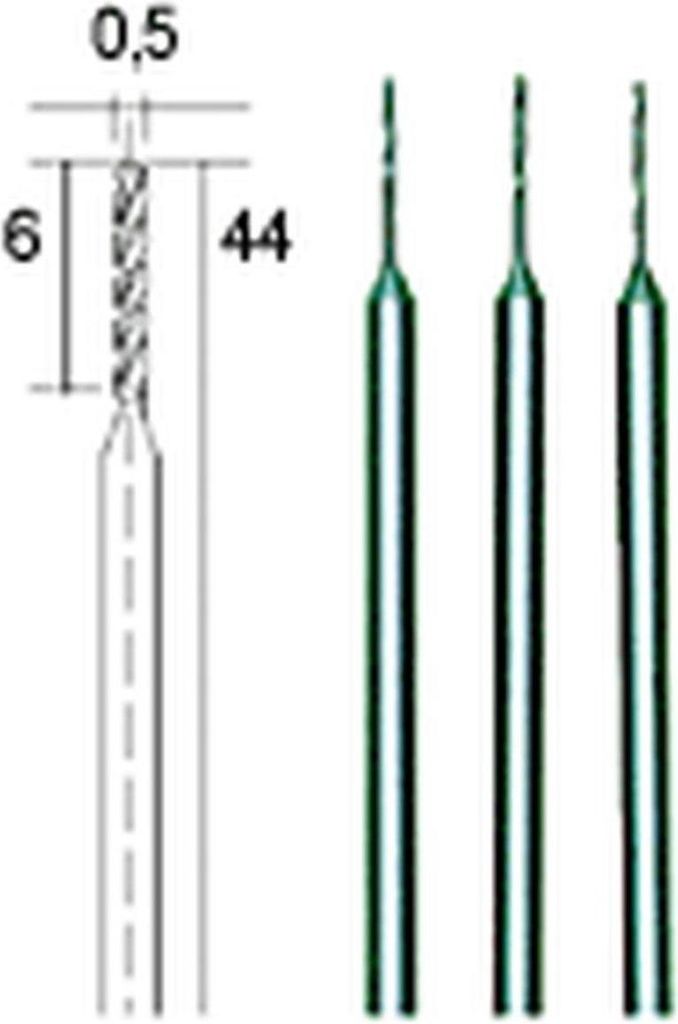 Proxxon Mikro-Spiralbohrer HSS-Stahl 0,5mm 3Stk. Produktbild 