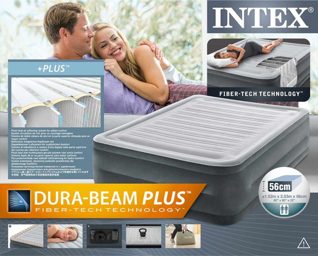 Intex Luftbett Comfort Plush High Rise Queen mit Pumpe Produktbild 17
