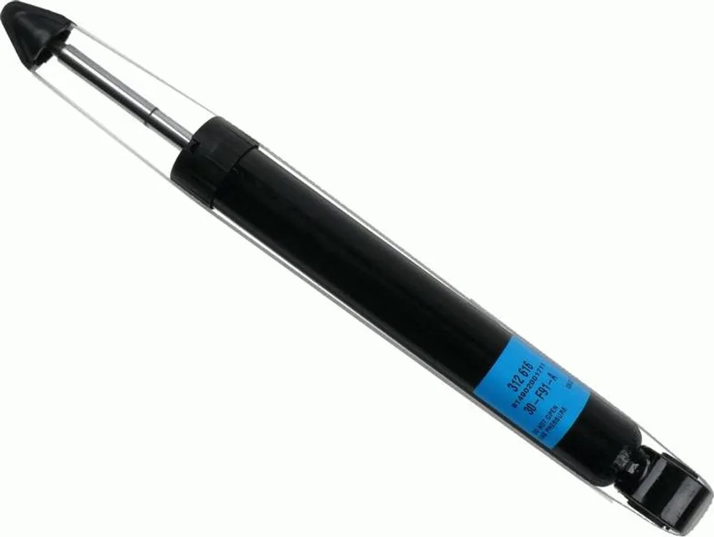 Amortisseur SACHS 312 616 Haute Performance OE 1K0513029FJ Noir