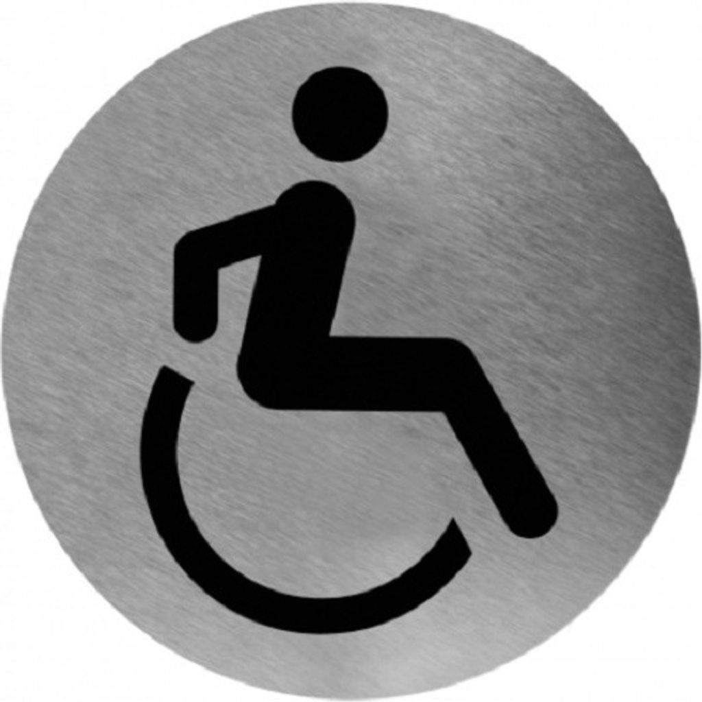 Piktogramm Invalide Edelstahl