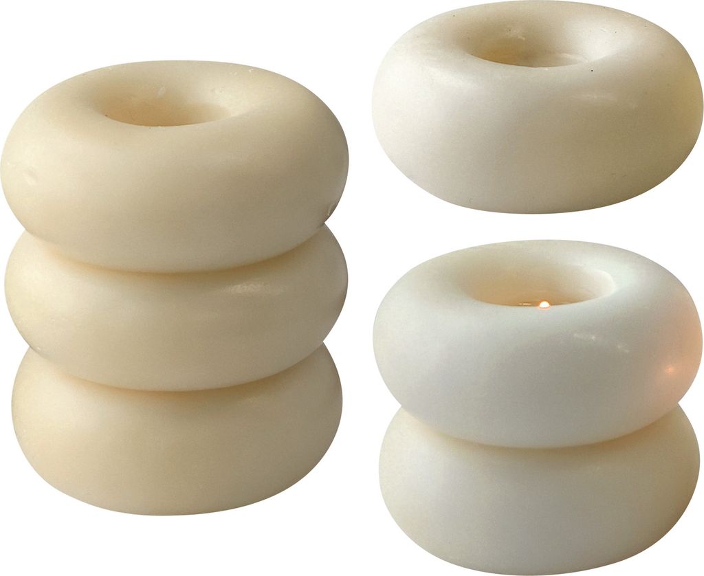 INF Donut-Kerzenform, 3-Kreis-Silikonform J-0296