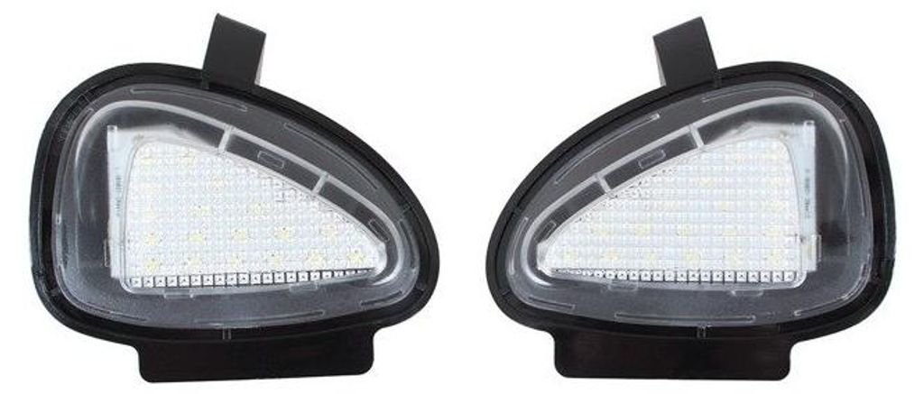 Für VW Golf VI 6 Jetta Tiguan Touran 1T 2x LED Umfeldbeleuchtung Spiegel 18 SMD in der Farbe von GOLDCAR