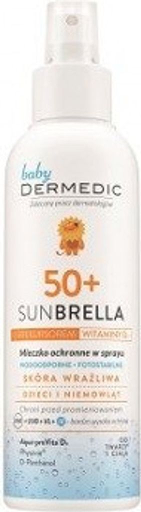 Dermedic Sunbrella Schutzmilch Spray SPF50+ 150ml - Hochwirksamer UV-Schutz & Feuchtigkeitsspender