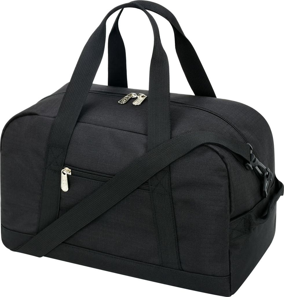 YoKelly Klein Mini Reisetasche, Sporttasche 18L Small Duffel Bag XS, Schulsporttasche, Weekender, Fitnesstasche 35x20x25cm -Schwarz