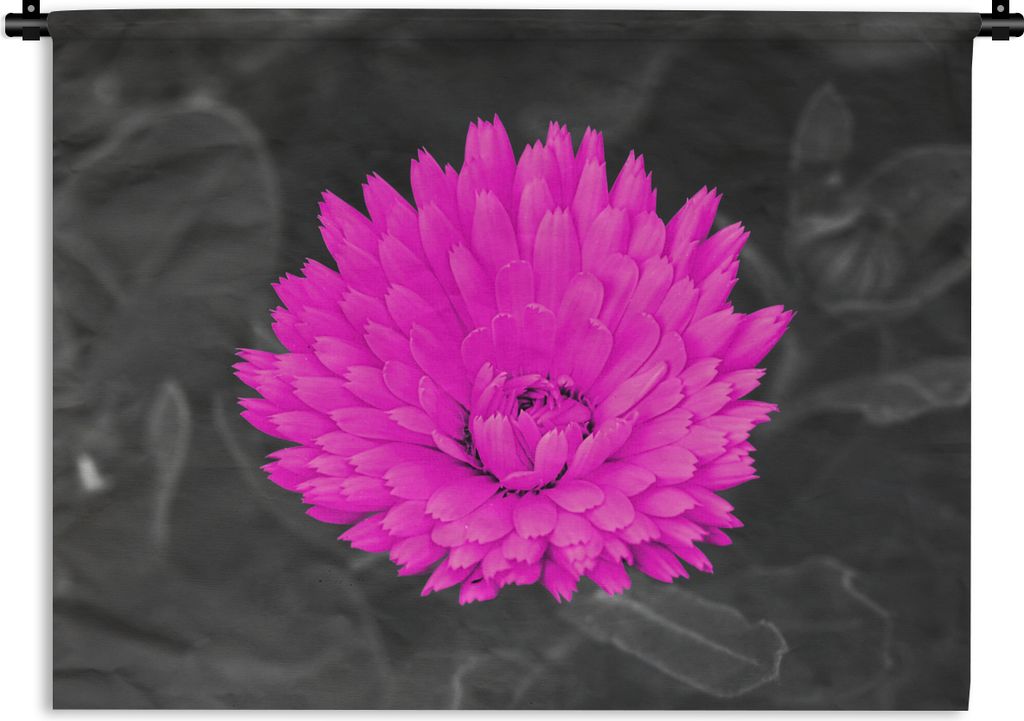 MuchoWow Wandteppich Wandbehang Blumen - Aquarell - Rosa 120x90 cm Tapisserie Dekoration Wandtuch - Wohnen - Aufhänger für die Wand