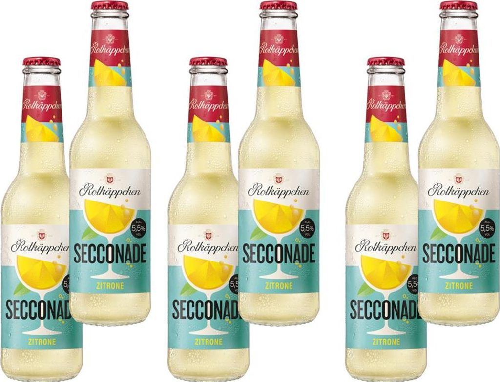 6x Rotkäppchen Secconade Zitrone 0,33 l fruchtig‑spritziger Produktbild 