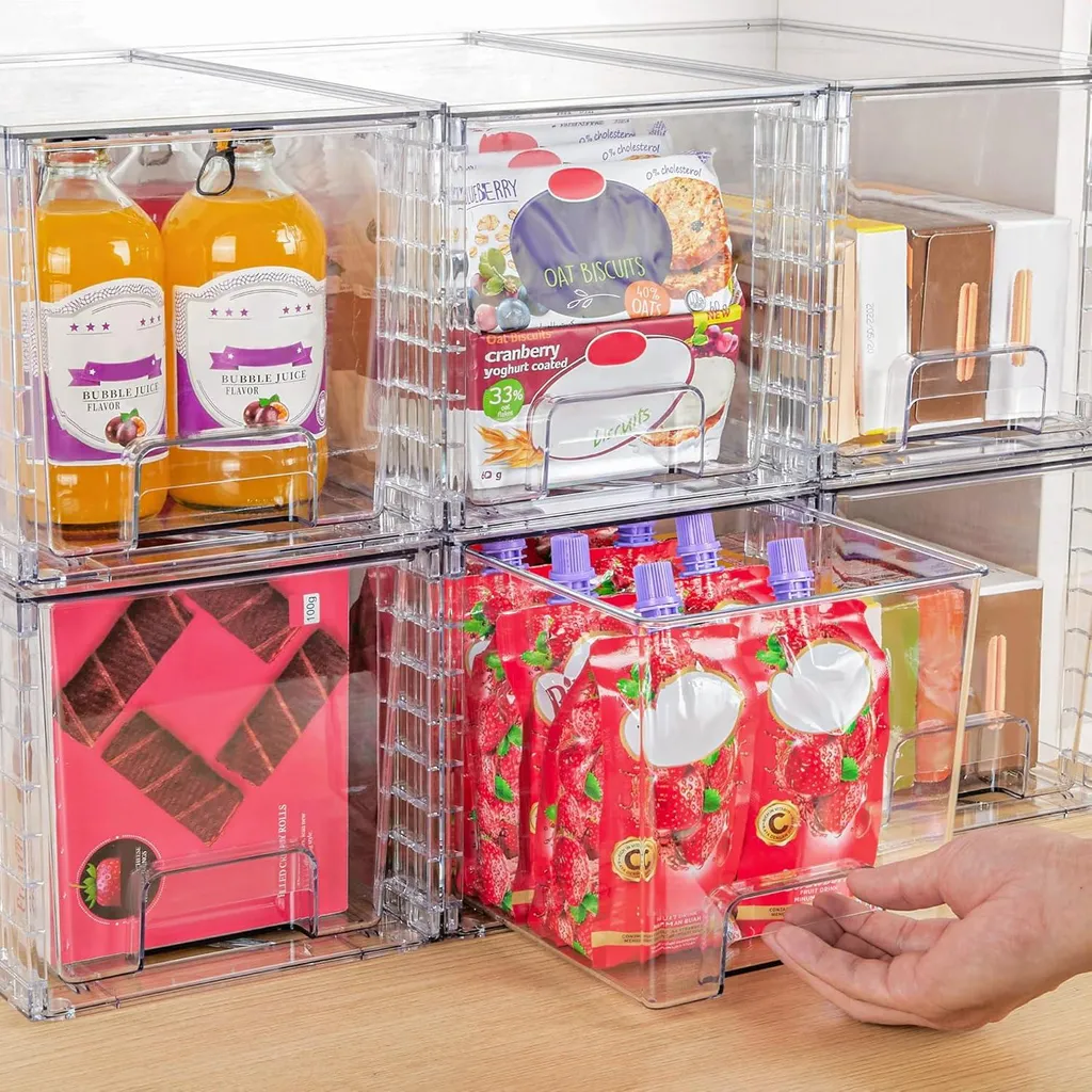Dites stop au désordre avec le lot de 4 tiroirs empilables blancs DIY