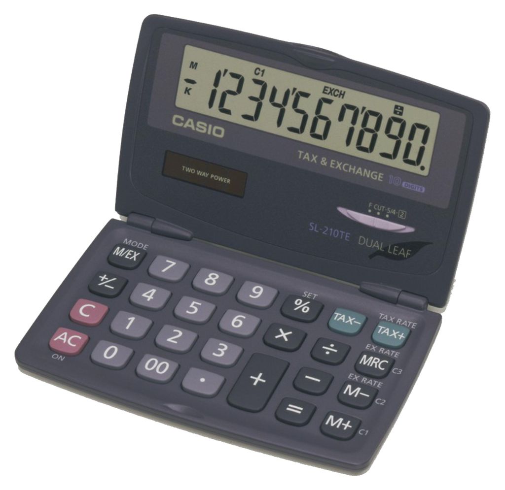 CASIO Taschenrechner SL-210TE-WA-EC 10stellig Image du produit 