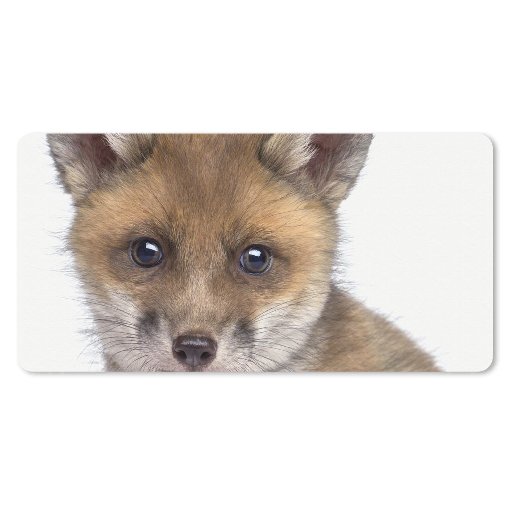MuchoWow Mauspad Mousepad Fuchs - Tiere - Jungtier - Jungen - Mädchen - Kind 60x30 cm - Mousepads - Maus Mat - Pad - Mausunterlage - Nachhaltig